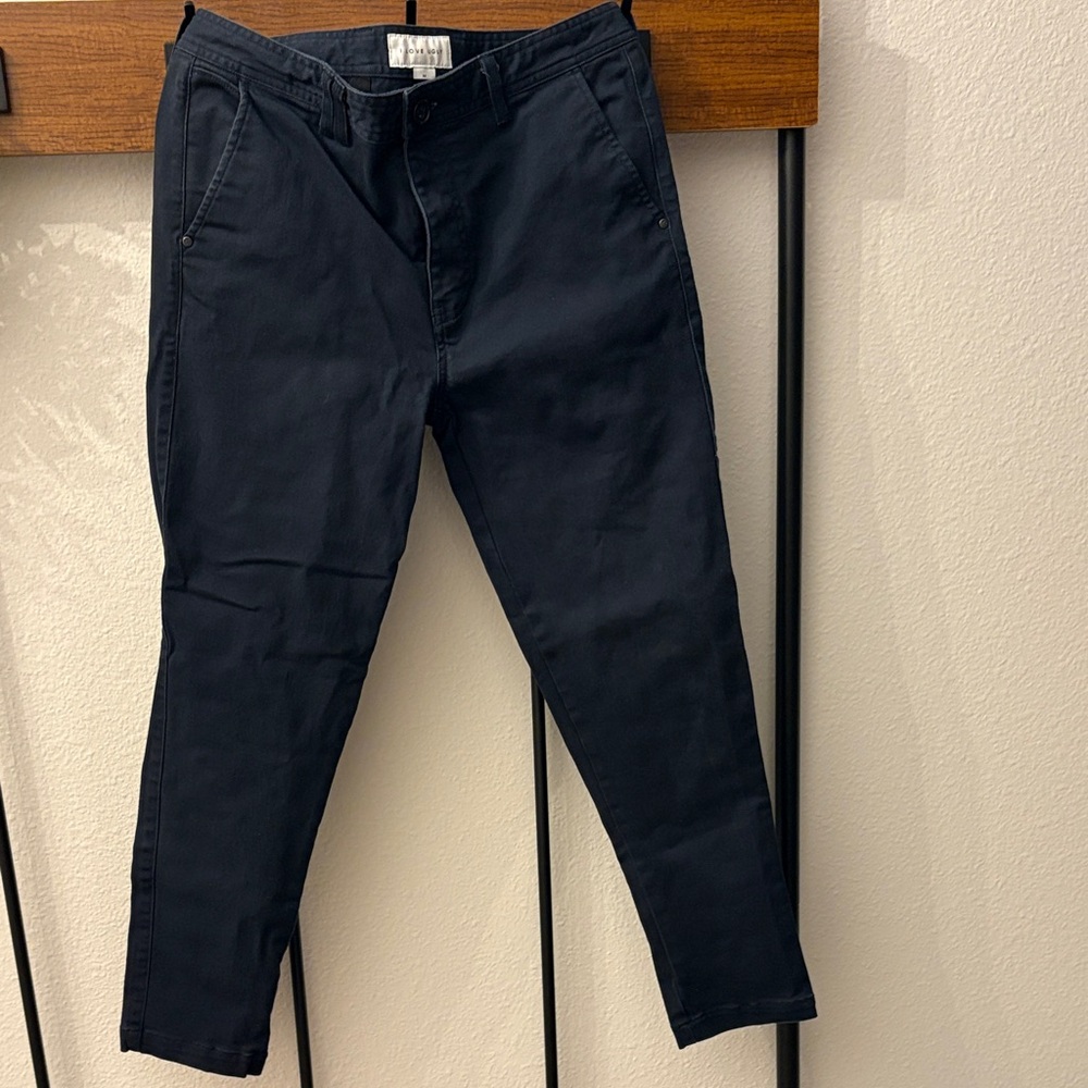 Ilu I Love Ugly Men's Navy Chinos Smart Pant